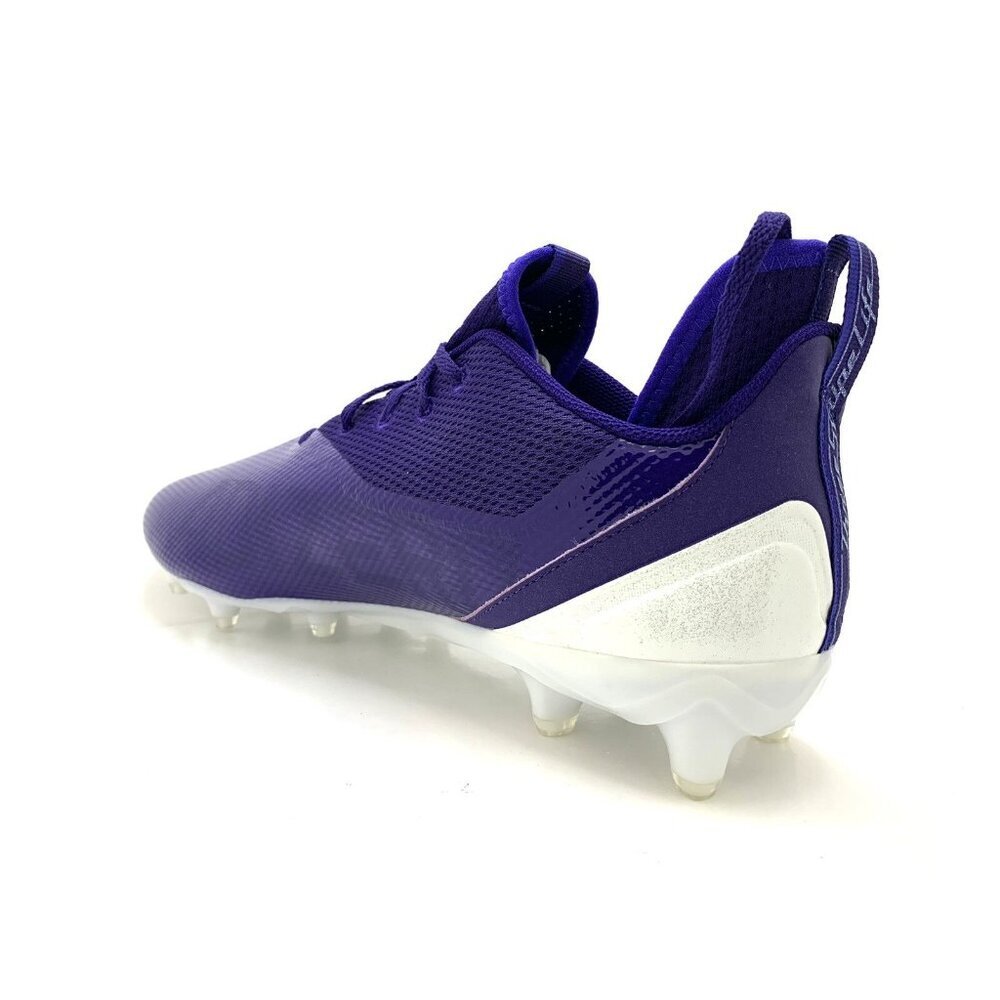 Adidas Men's Adizero Scorch Football Cleats Purple White Lace Up FX4253 Size 15 - Picture 6 of 12
